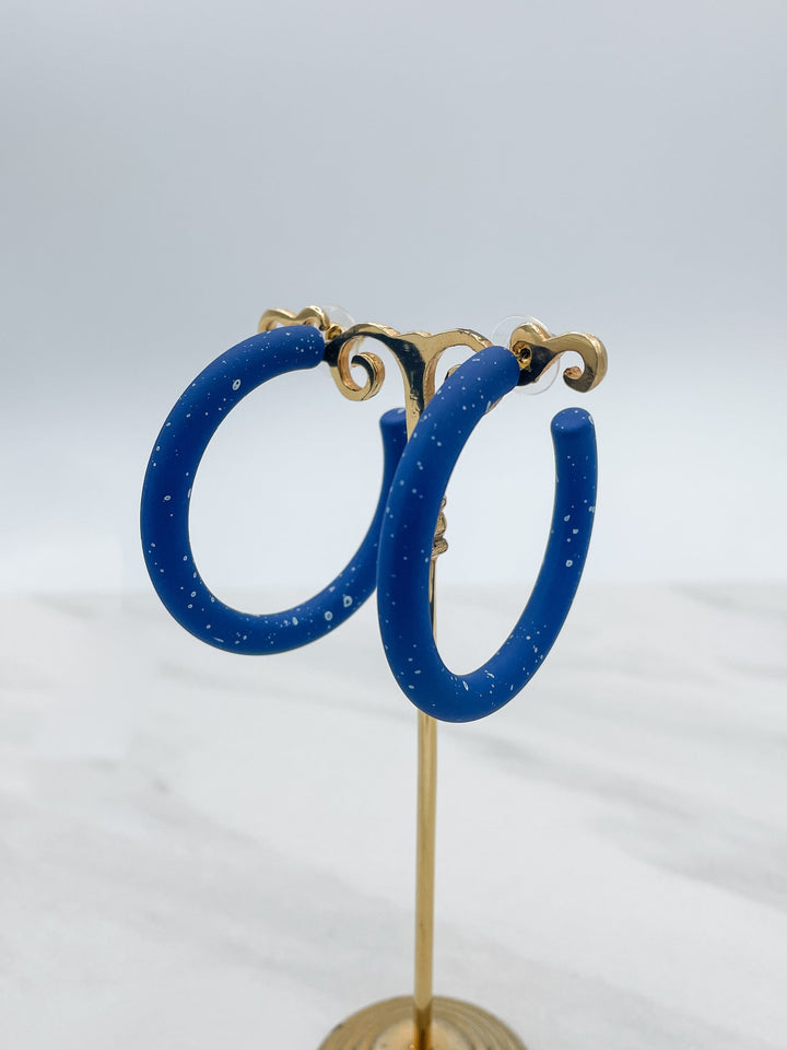 50mm Paint Color Coat Hoop Earrings