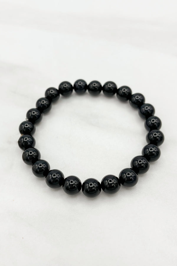 8MM Genuine Stone Stretchy Beaded Bracelet