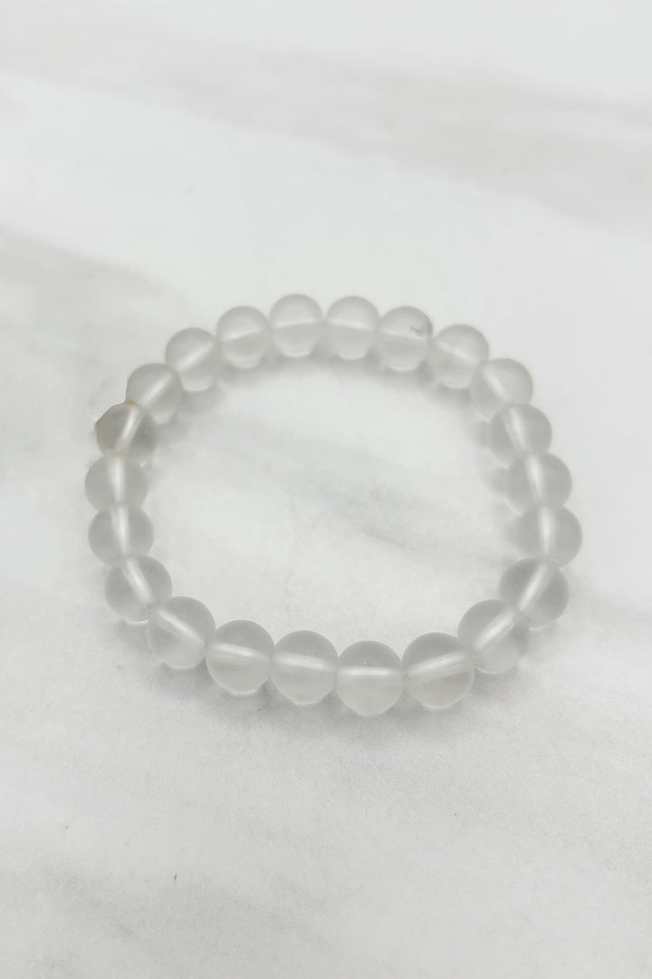 8MM Genuine Stone Stretchy Beaded Bracelet