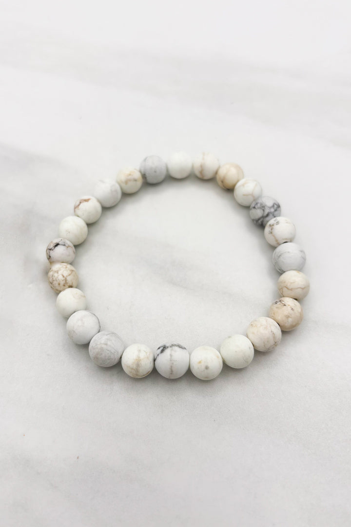 8MM Genuine Stone Stretchy Beaded Bracelet