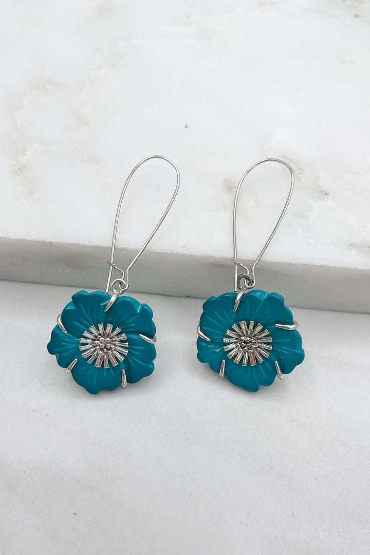 Aquatic Flora U-Hook Earrings