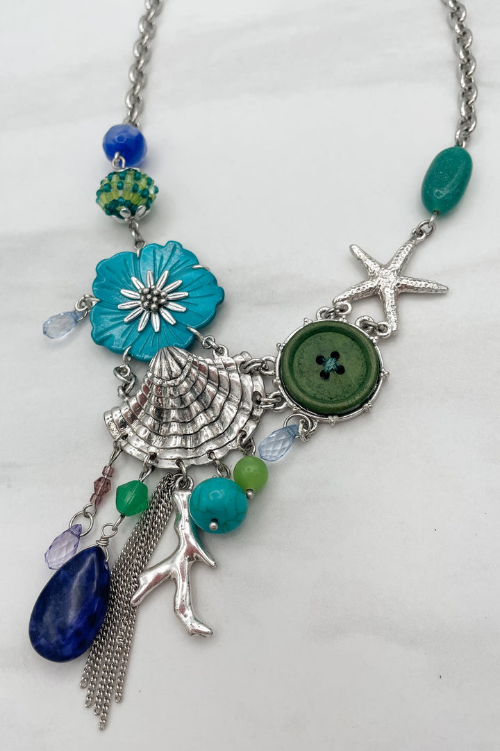 Aquatic Treasures Charm Chain Necklace