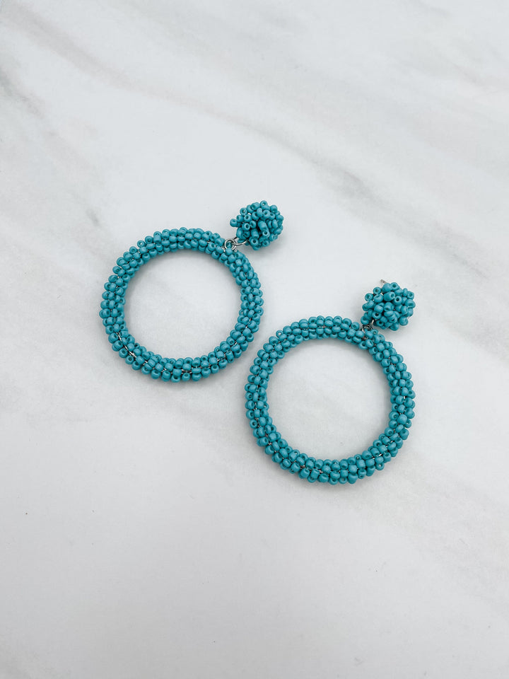 Beaded Hoop Earring