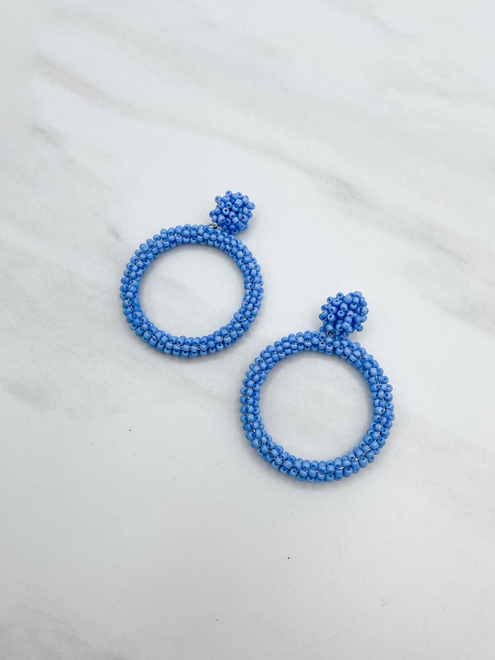 Beaded Hoop Earring