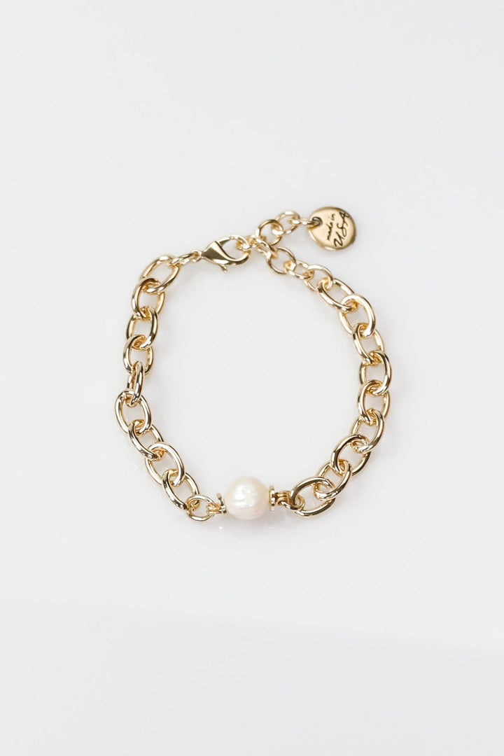 Bracelet with One Fresh Water Pearl