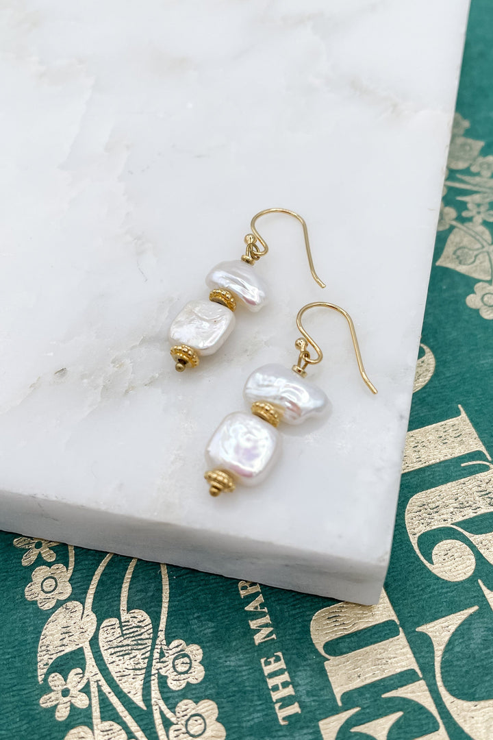 Catalina Freshwater Pearl Dangle Earrings