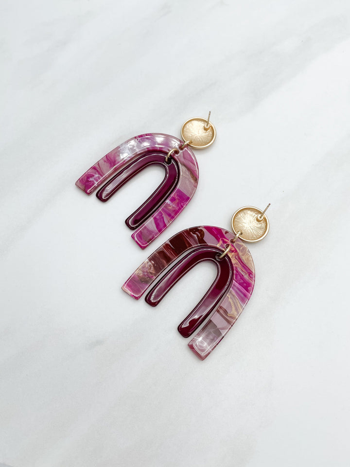 Double Arch Dangle Earrings