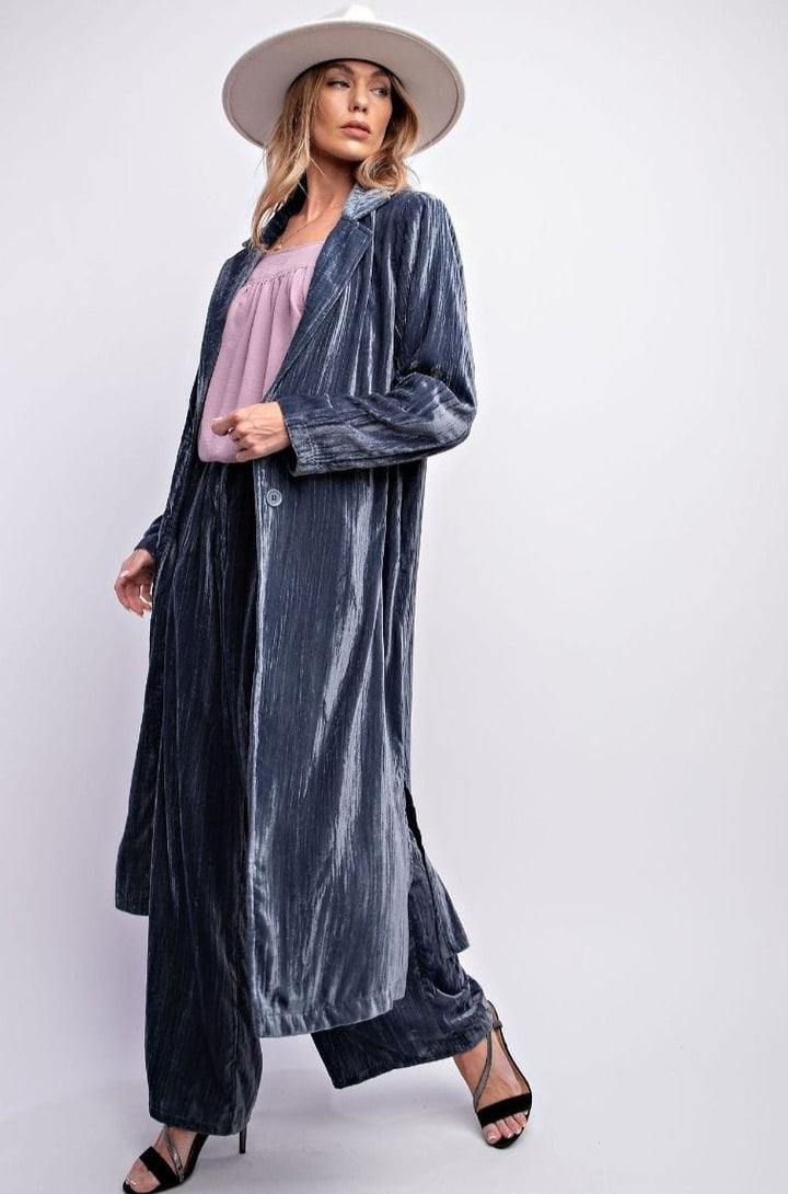 Easel Ice Velvet Wide Pants