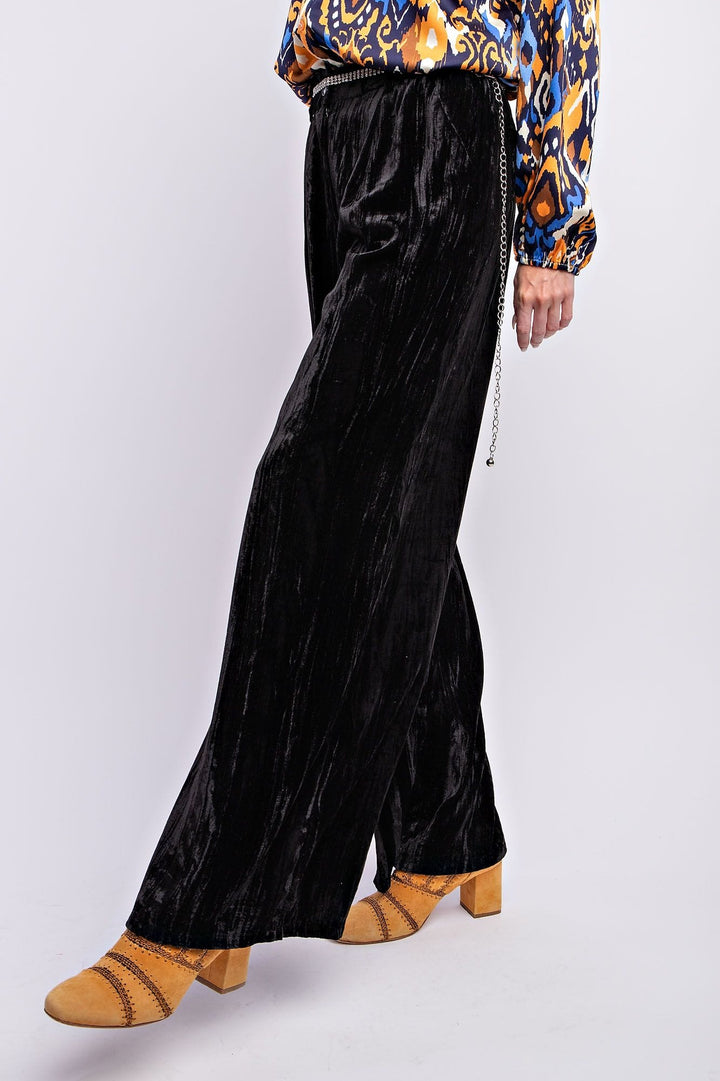 Easel Ice Velvet Wide Pants