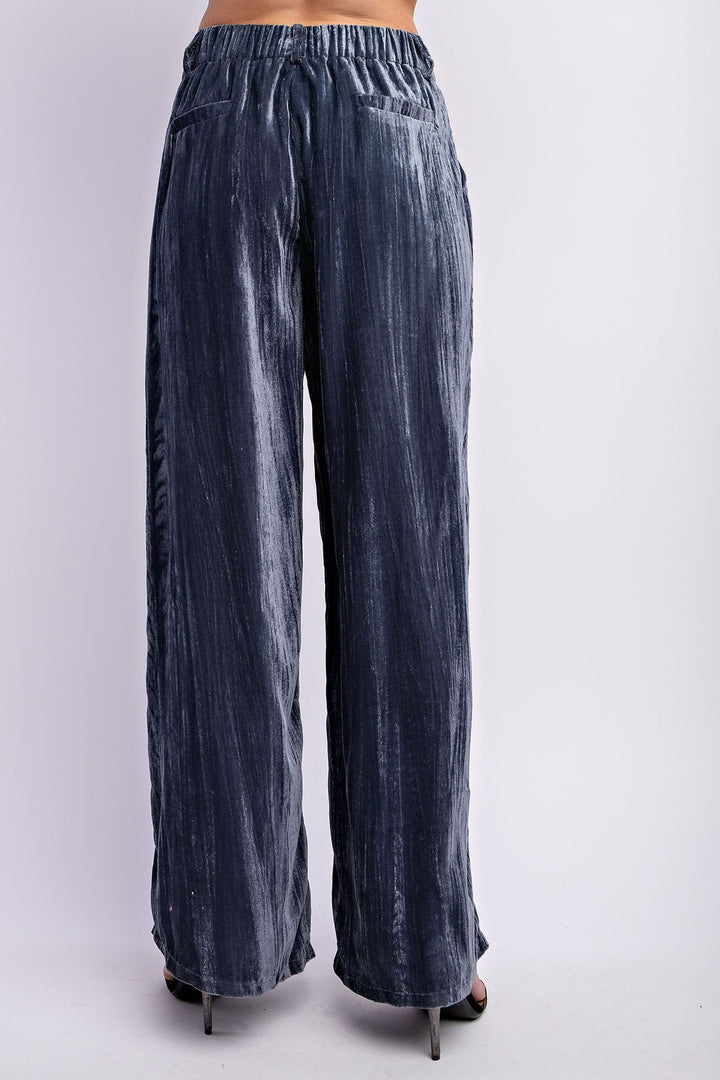 Easel Ice Velvet Wide Pants