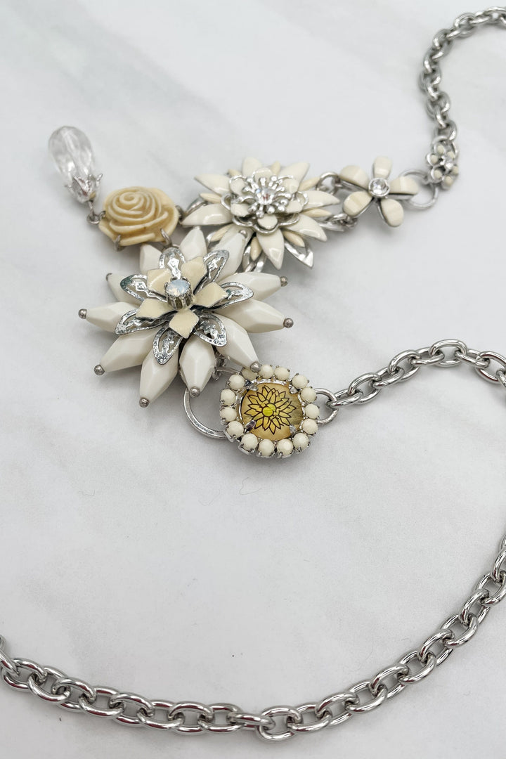 Gardenia Floral Chain Necklace