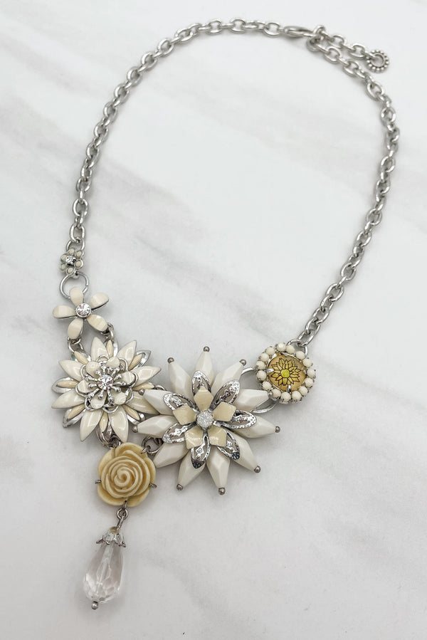 Gardenia Floral Chain Necklace