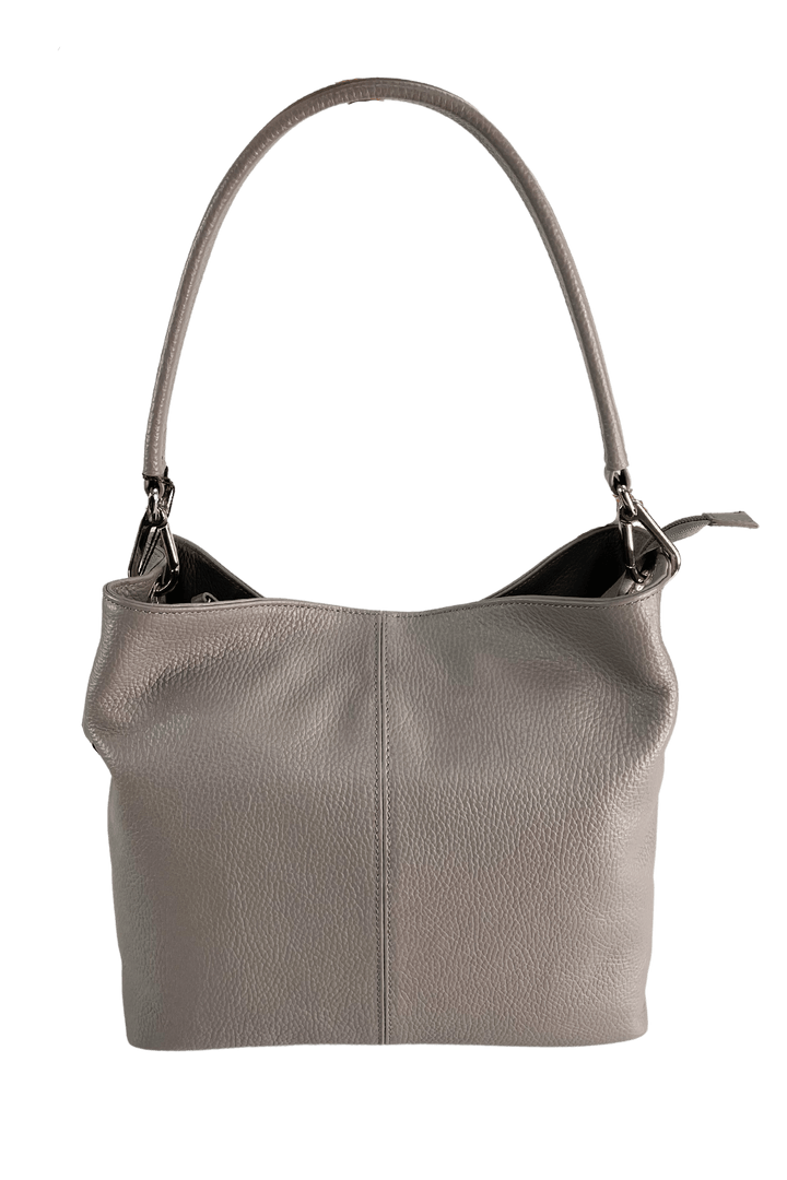 Genuine Leather Classic Bucket Shoulder Handbag