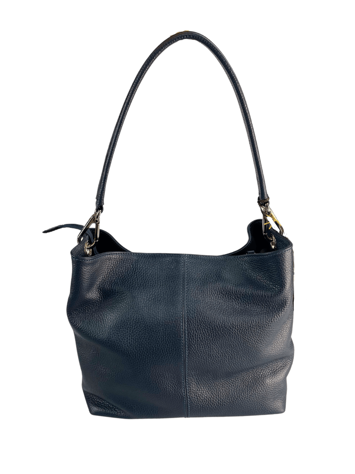 Genuine Leather Classic Bucket Shoulder Handbag