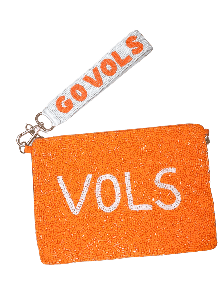 Go Vols Beaded Keychain