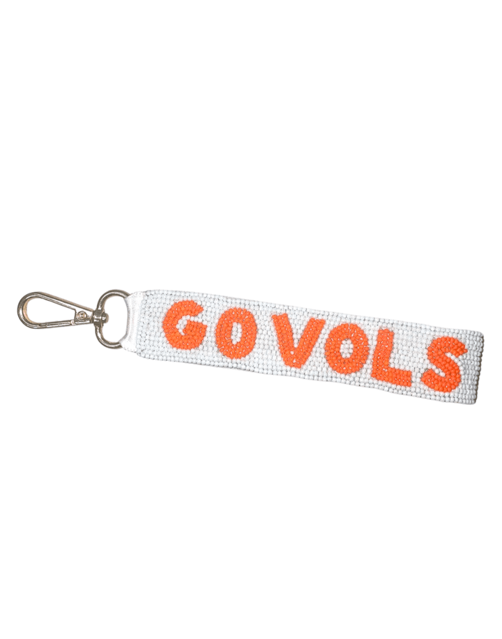 Go Vols Beaded Keychain