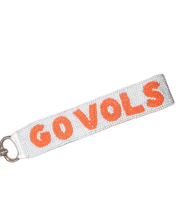 Go Vols Beaded Keychain