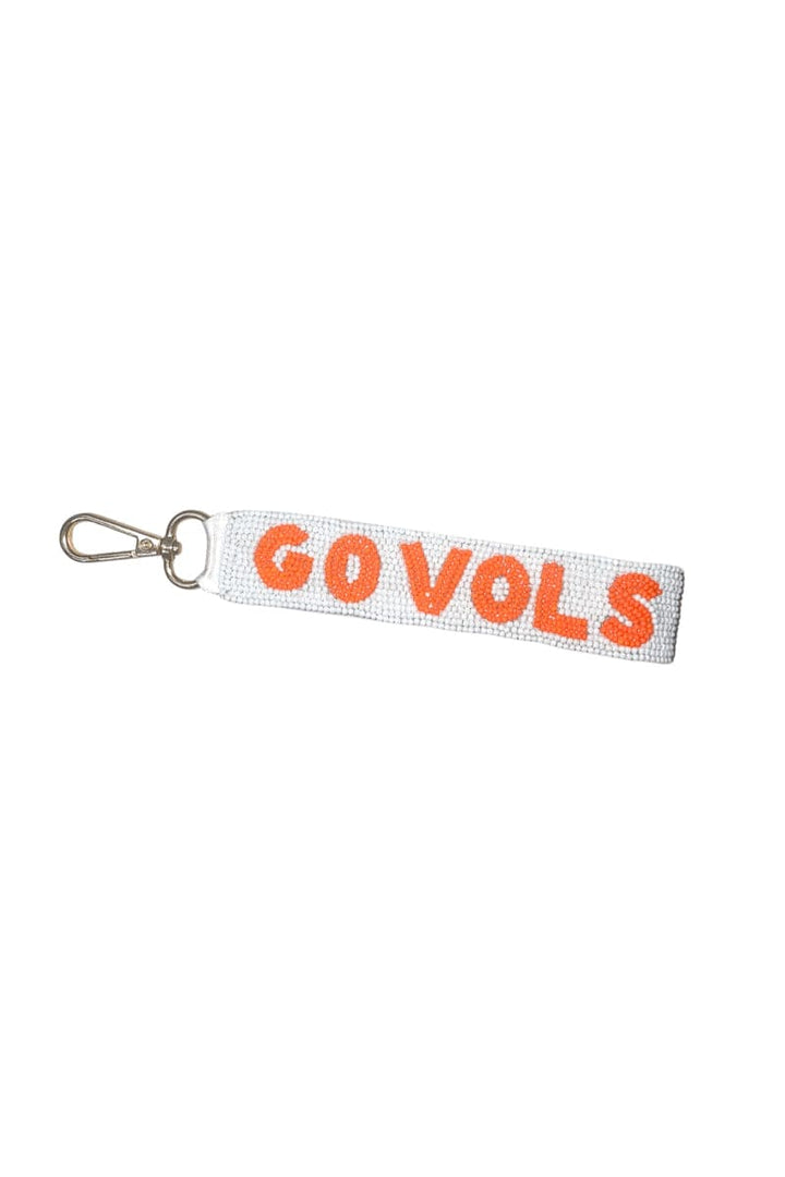 Go Vols Beaded Keychain