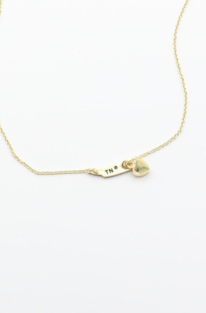 Gold Tennessee Heart Necklace