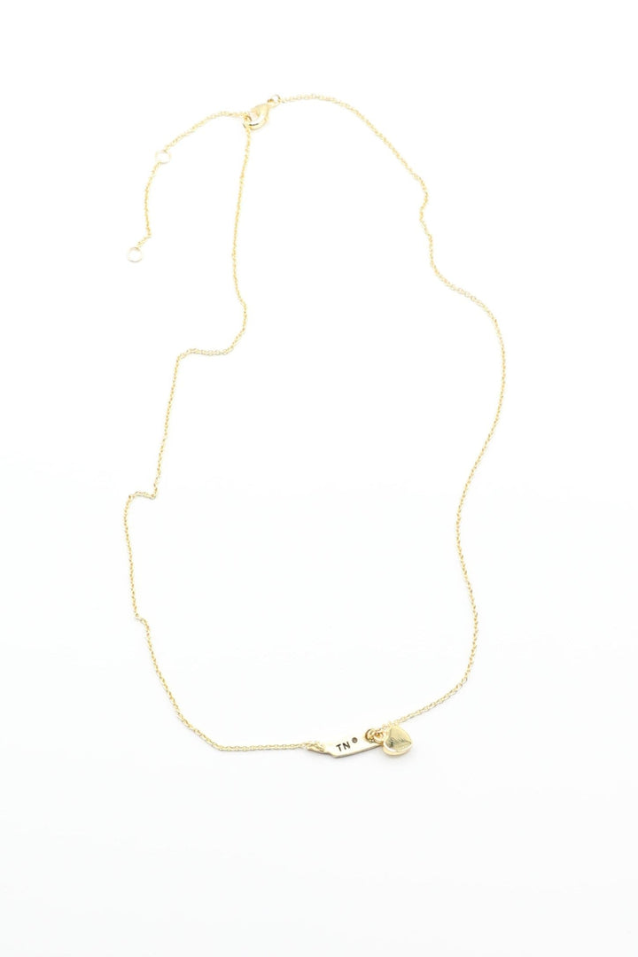 Gold Tennessee Heart Necklace