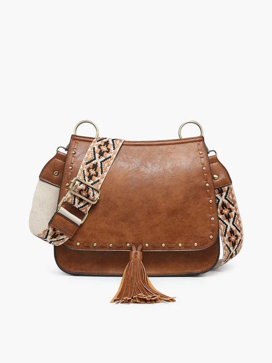 Jen & Co Bailey Crossbody with Print Contrast Strap