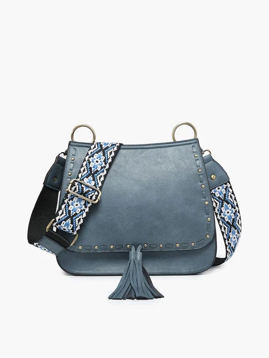 Jen & Co Bailey Crossbody with Print Contrast Strap