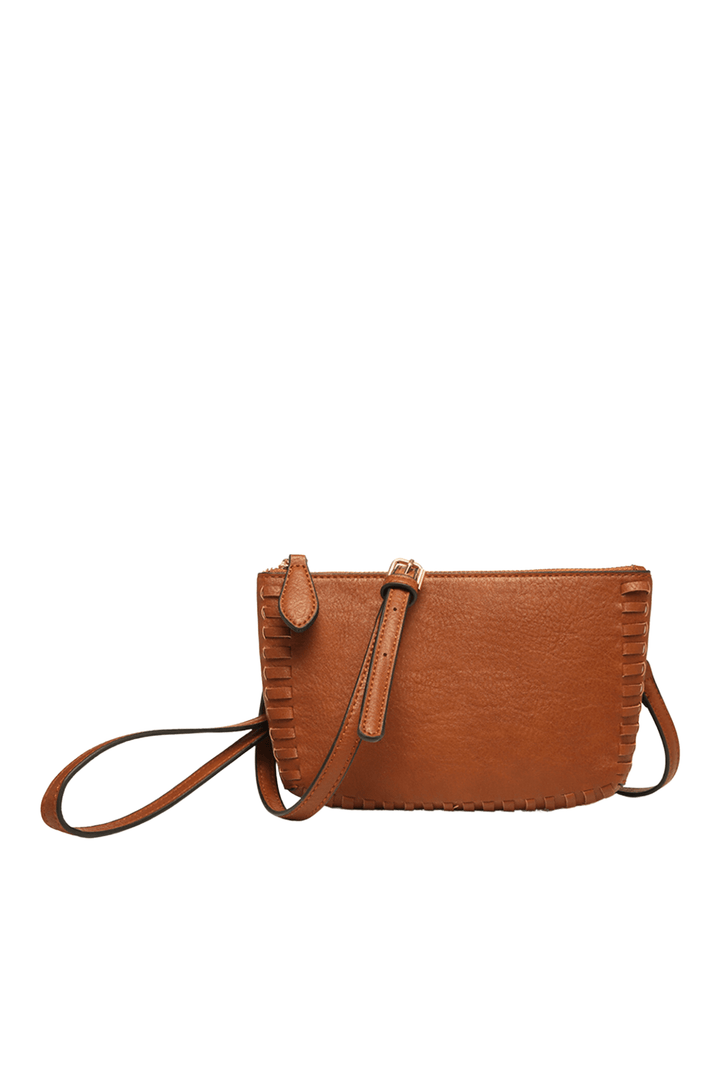 Jen & Co Bonnie Small Crossbody Wristlet with Top Zip Closure and Inner Card Slots