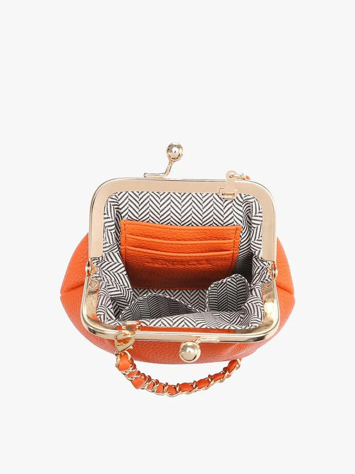 Jen & Co Cleo Crossbody Coin Pouch with Removable Chain Strap