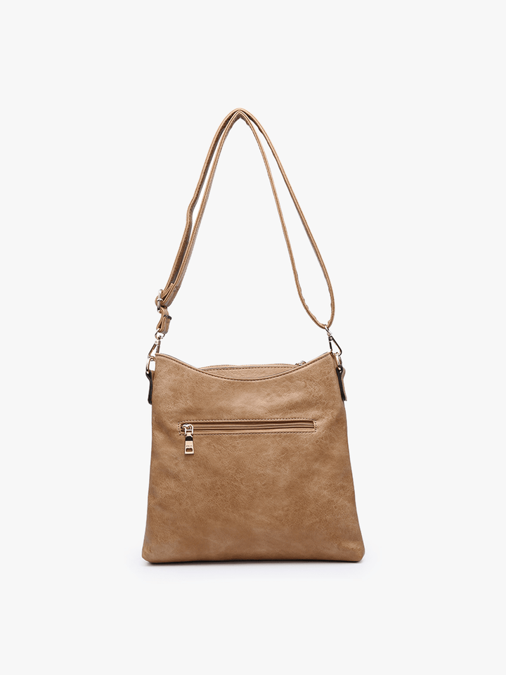 Jen & Co Emma Compartment Crossbody with Snap Closure