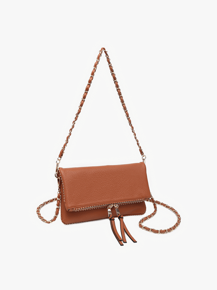 Jen & Co Julie Studded Detail Chain Strap Crossbody