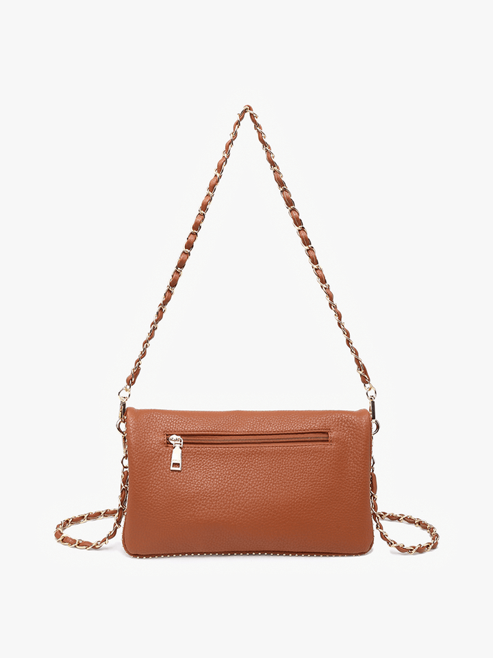 Jen & Co Julie Studded Detail Chain Strap Crossbody