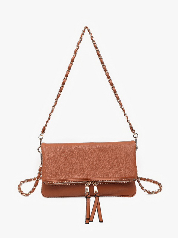 Jen & Co Julie Studded Detail Chain Strap Crossbody