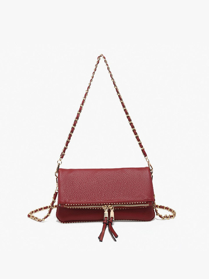 Jen & Co Julie Studded Detail Chain Strap Crossbody