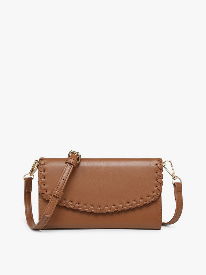 Jen & Co Kyle Two Compartment Crossbody with Whipstitch Edge