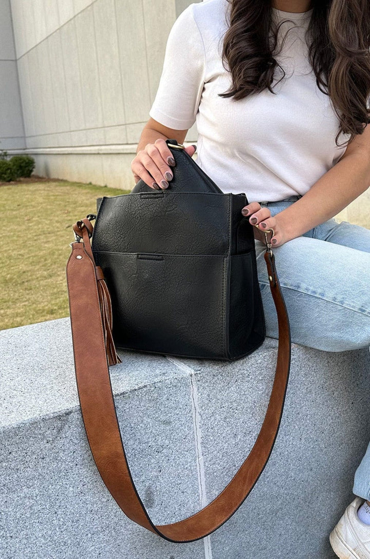 Jen & Co Lyla 2-in-1 Bucket Bag w/ Guitar Strap