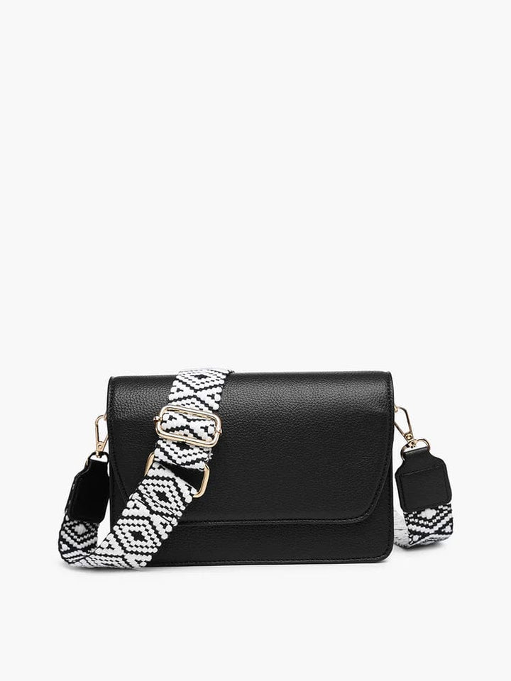 Jen & Co Noah Crossbody with Snap Closure and Guitar Strap