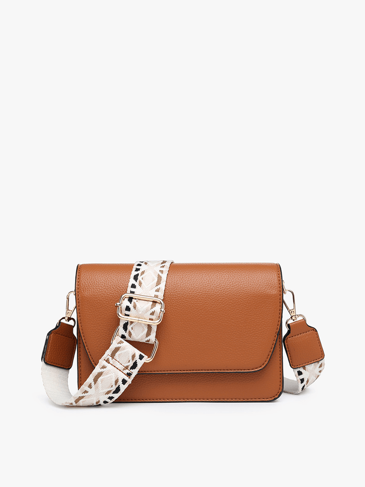 Jen & Co Noah Crossbody with Snap Closure and Guitar Strap