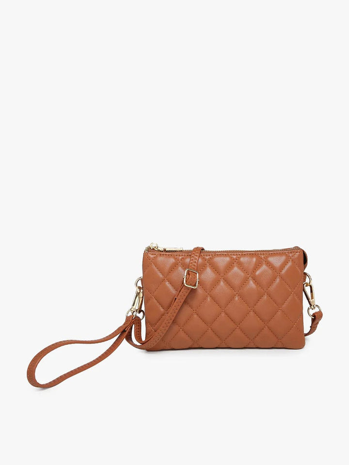 Jen & Co Riley Patterned Compartment Crossbody with Wristlet