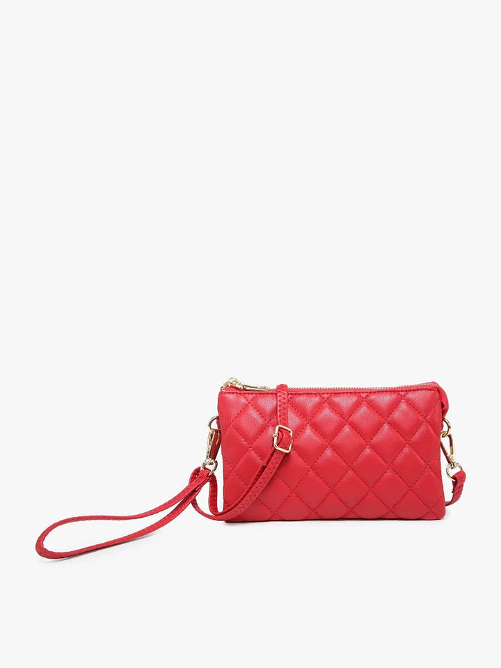 Jen & Co Riley Patterned Compartment Crossbody with Wristlet