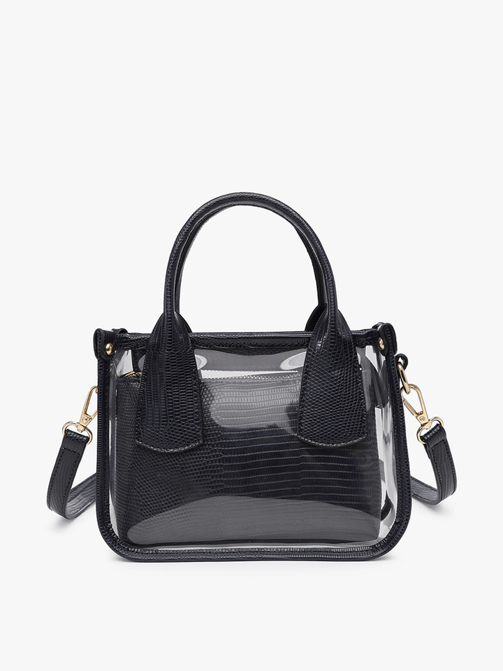 Jen & Co Stacey Clear Satchel with Inner Bag