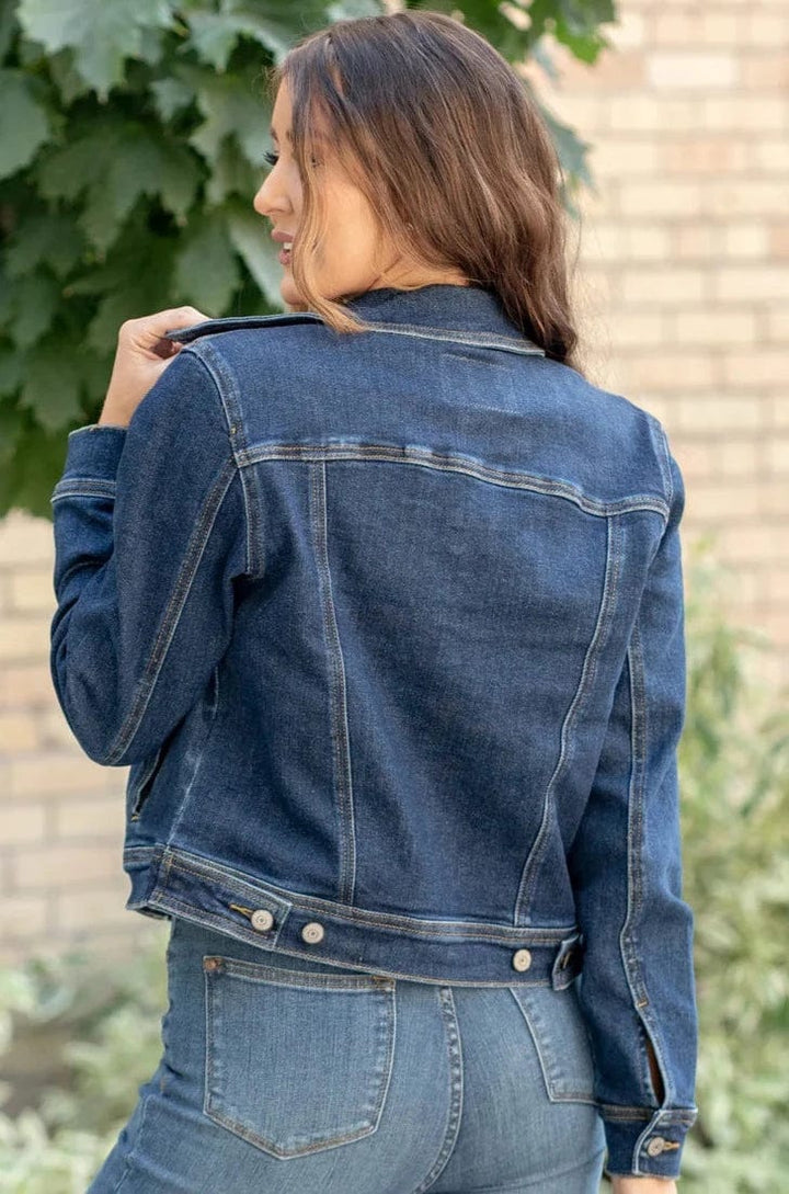 Judy Blue Classic Dark Denim Jacket