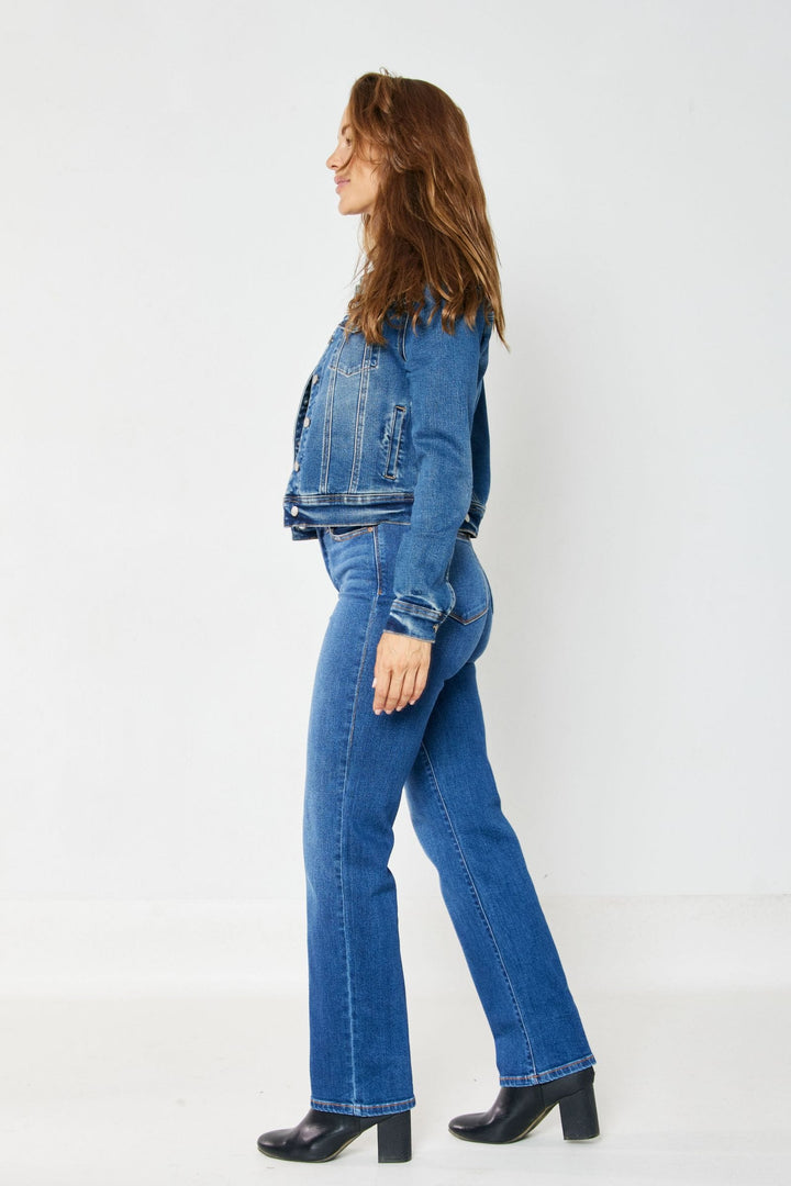 Judy Blue High Waist Button-Fly Dad Jean