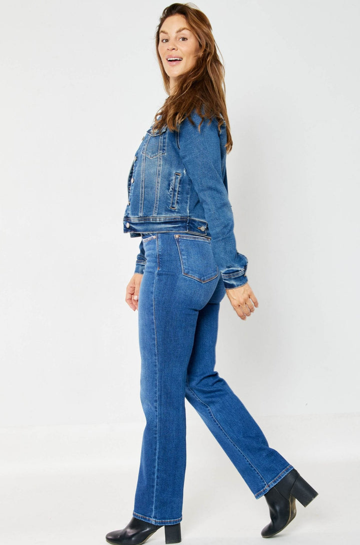 Judy Blue High Waist Button-Fly Dad Jean