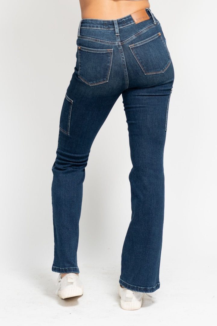 Judy Blue High Waist Cargo Bootcut Jeans