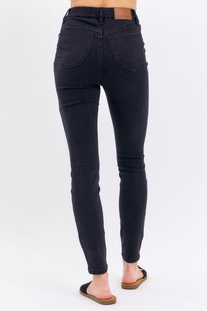 Judy Blue High Waist Pull On Shield Pocket Skinny Jeans