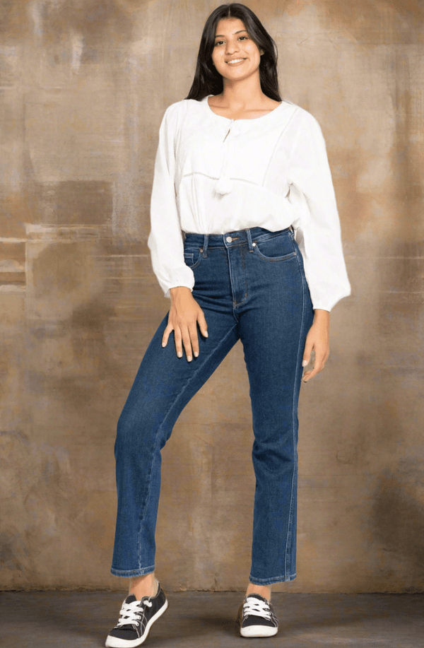 Judy Blue High Waist Tummy Control Classic Straight Fit Jeans