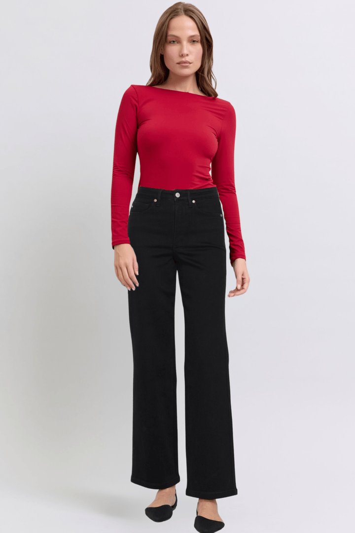 Judy Blue High Waist Tummy Control Classic Straight Leg Jeans