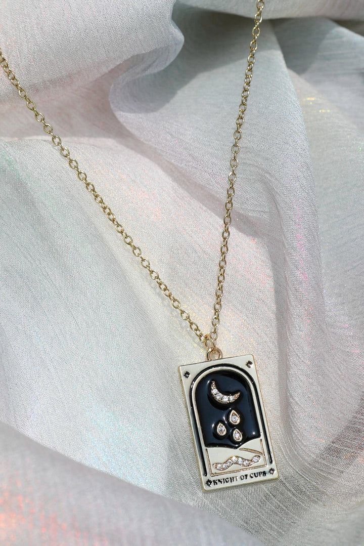 Knight of Cups Tarot Card Necklace