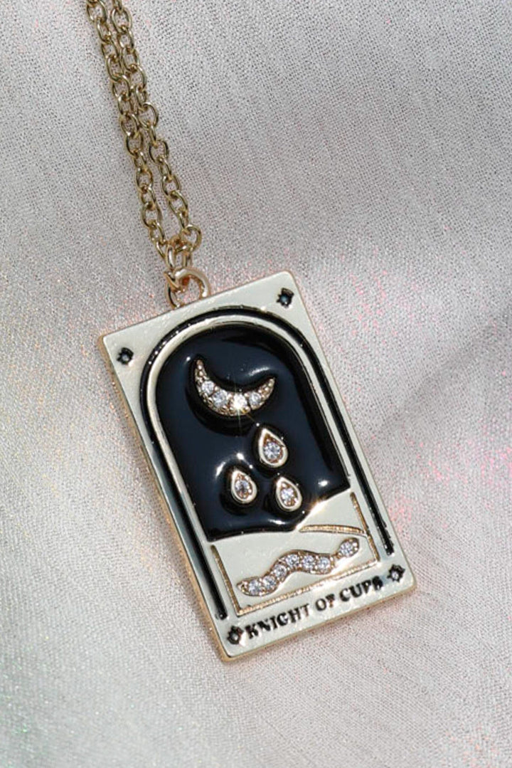 Knight of Cups Tarot Card Necklace