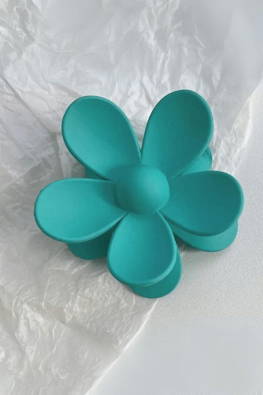 Large Matte Flower Hair Clip Claw